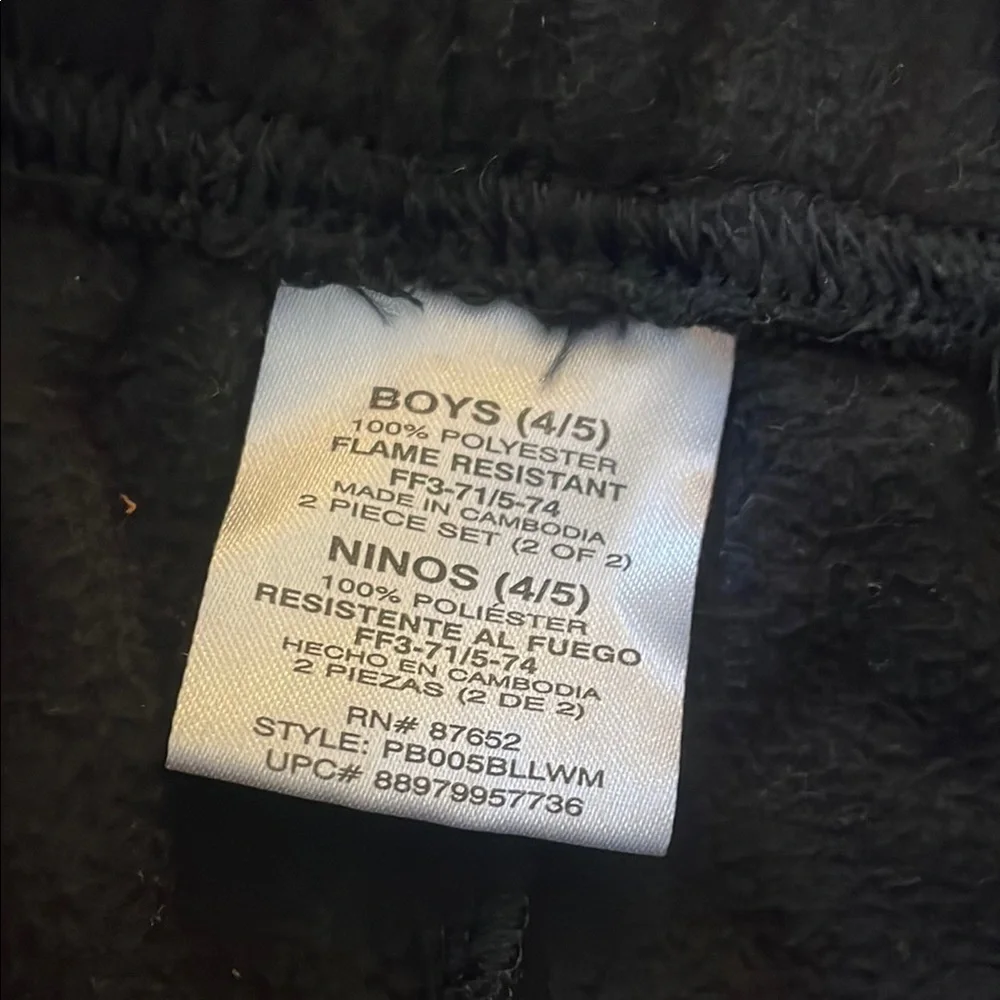 Marvel Black Fleece Boys Pajama Bottoms